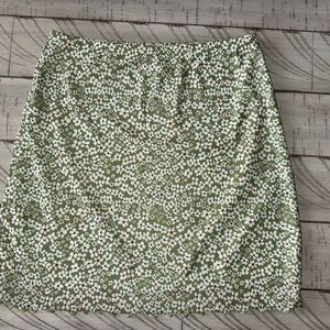 Floral Green Skirt